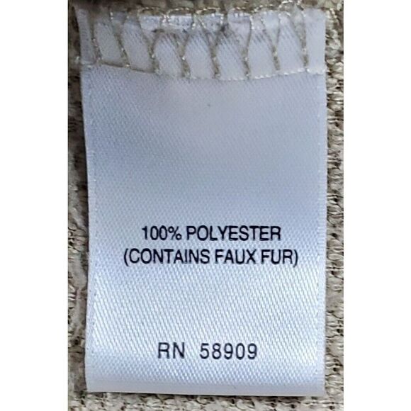 Class Club Unisex Kids Sweater Half  Zip Pullover Size 14/16 Fleece Tan Soft - Picture 5 of 8